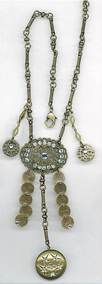 Belladonna N-6255:   Necklace in Crystal Swarovski stones