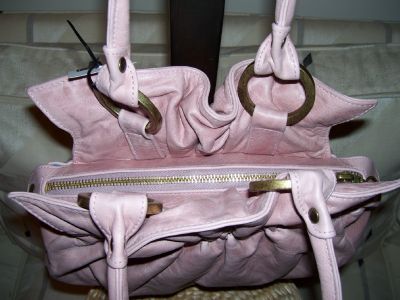 JISU Small Ruched Carry All -Pink